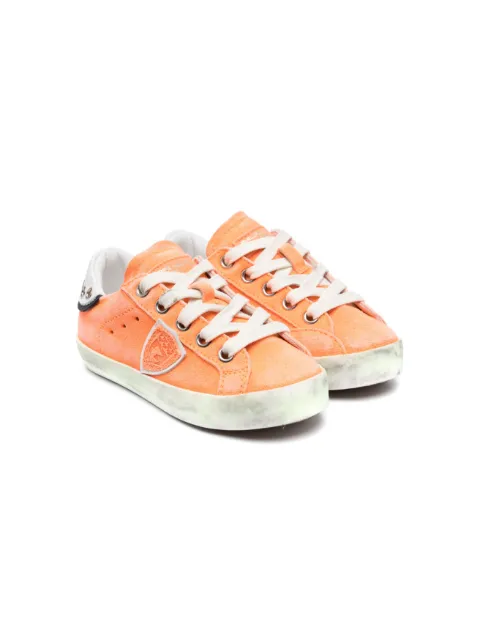 Philippe Model Kids logo-patch low-top sneakers