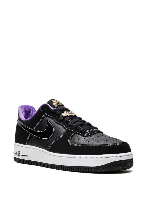 Nike Air Force 1 Low '07 LV8 World Champ Black Purple Sneakers - Farfetch