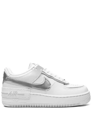 ナイキ レディース スニーカー Nike Women's Air Force 1 Shadow Shoes - White/llic Silver 19858769_44487145_322.jpg