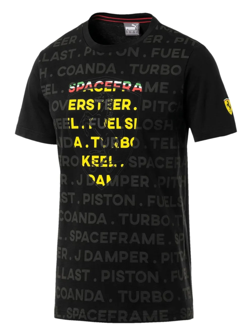 PUMA x Ferrari Big Shield "Black" T-shirt | Black | Image 1