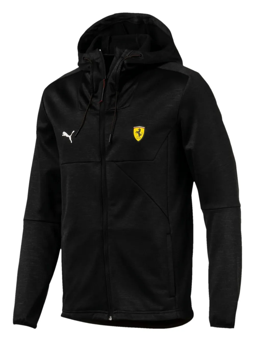Puma X Scuderia Ferrari Street Jacket In Black
