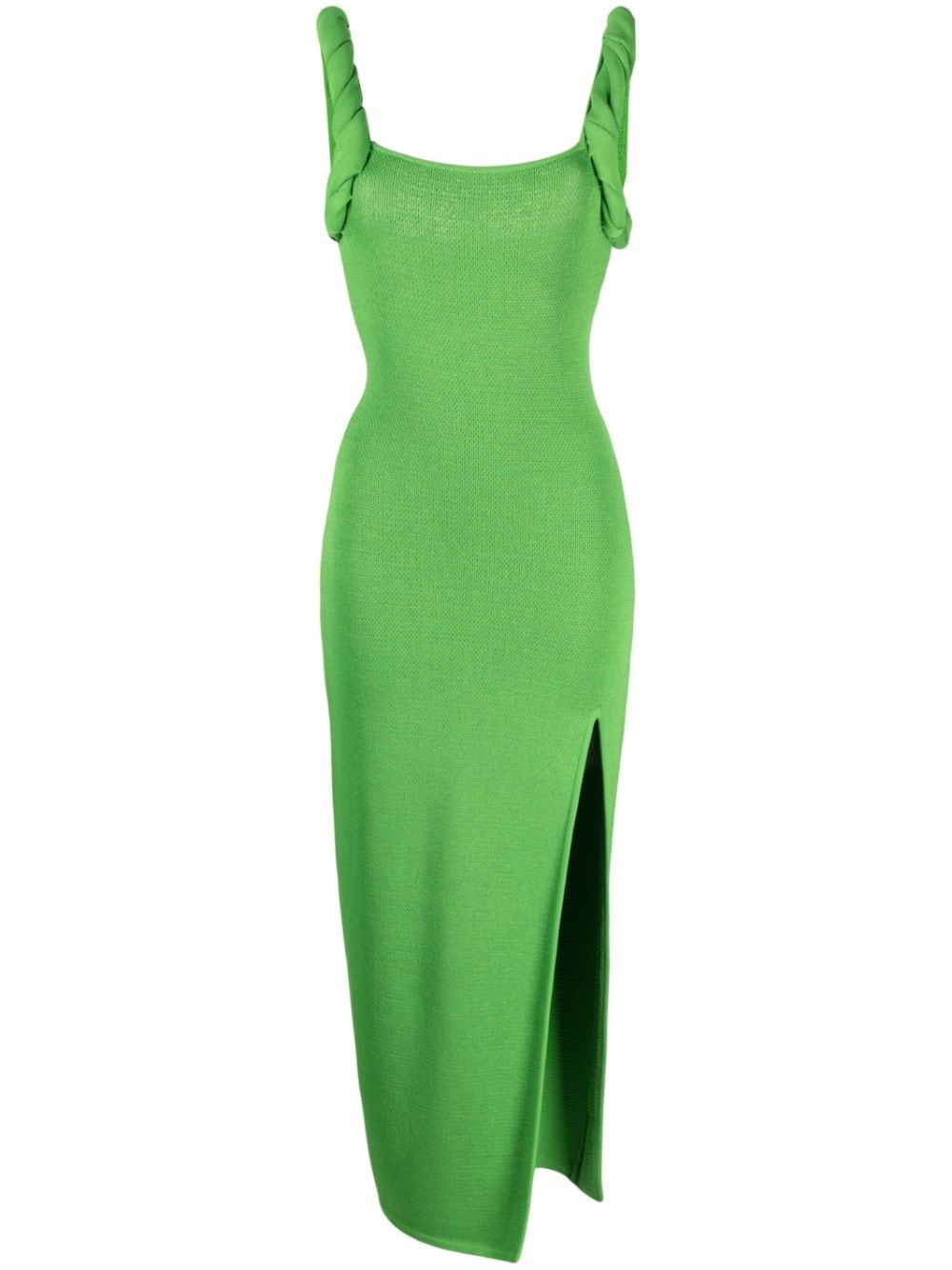Rachel Gilbert Square-neck Midi Dress In Green