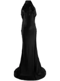 Rachel Gilbert Audrey halterneck silk gown - Black