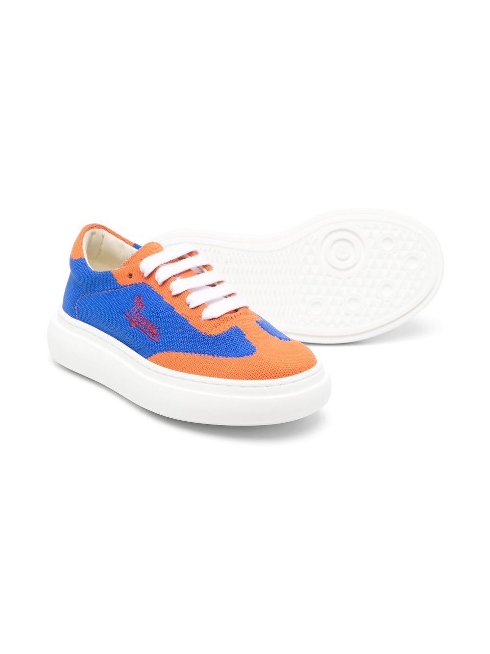 Marni Kids Sneakers met geborduurd logo - Oranje