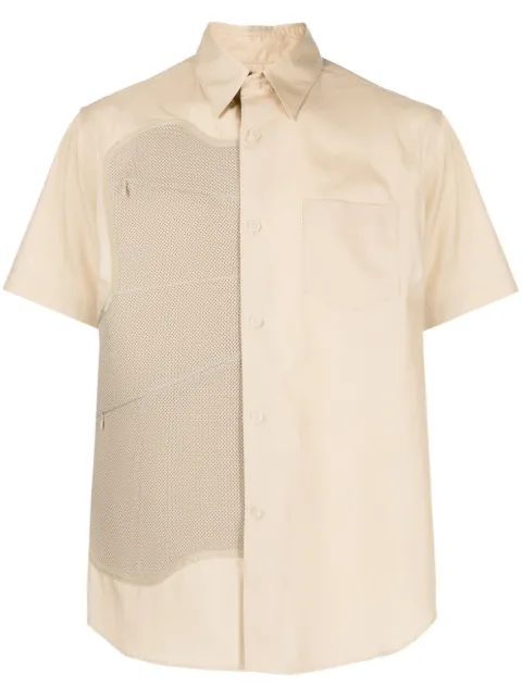 Fumito Ganryu camisa Poly de manga corta