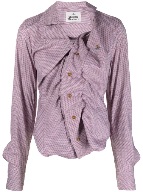 long-sleeve drapped shirt