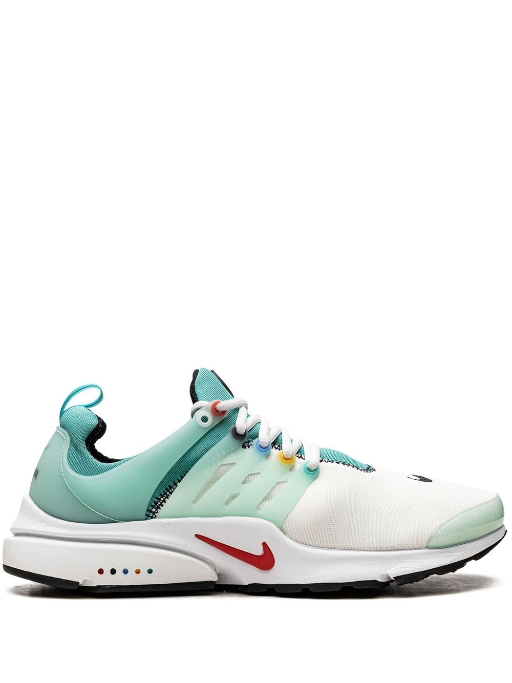 Nike Air Presto Low-top Sneakers In Washed Teal/university Red