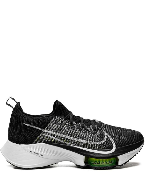 Nike Tempo Next% Flyknit "Black/White/Volt" Sneakers - Farfetch