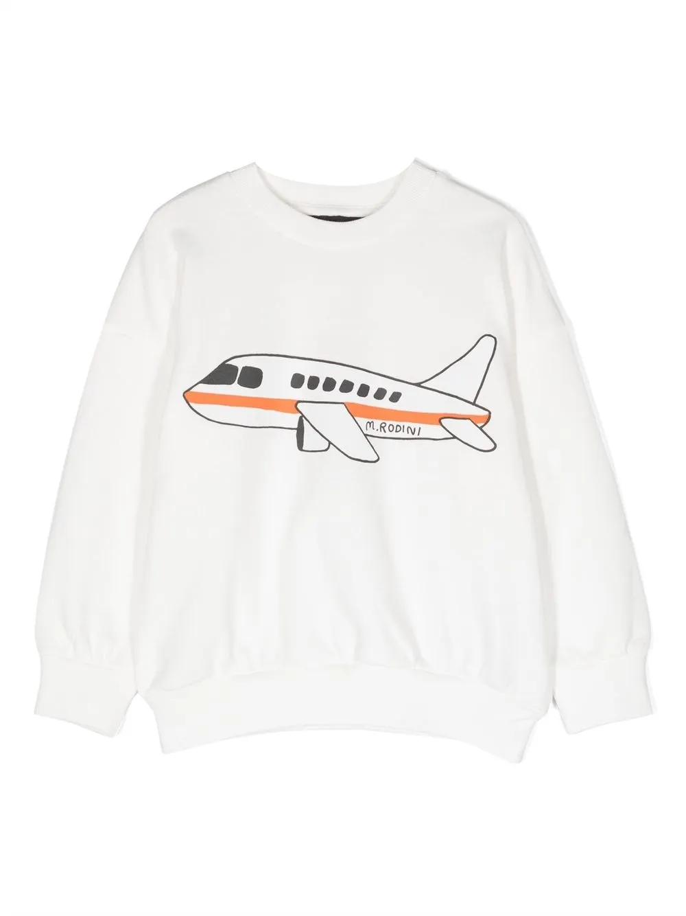 Mini Rodini Graphic-print Cotton Sweatshirt In White