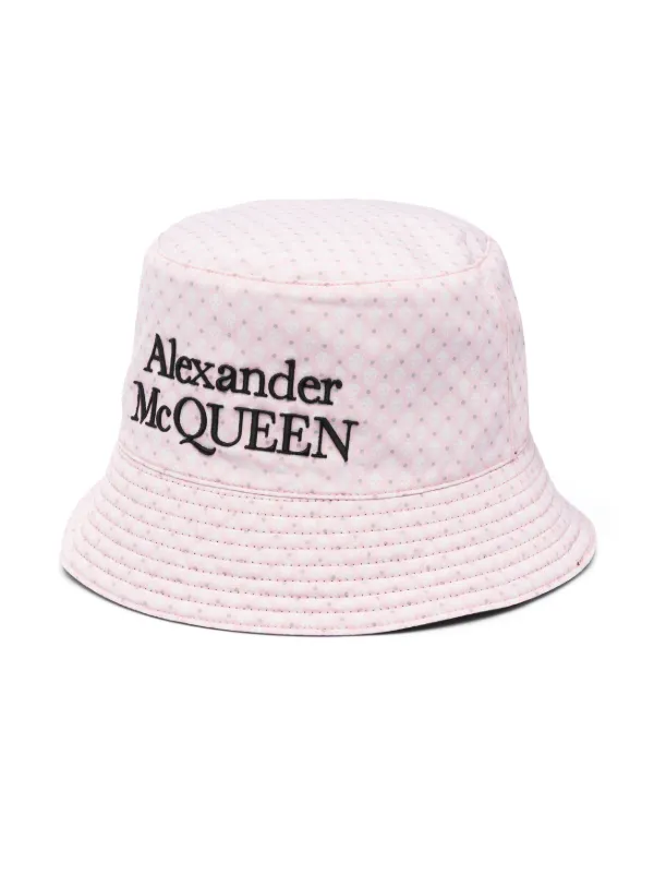 Alexander McQueen ロゴ バケットハット | ブラック | FARFETCH JP