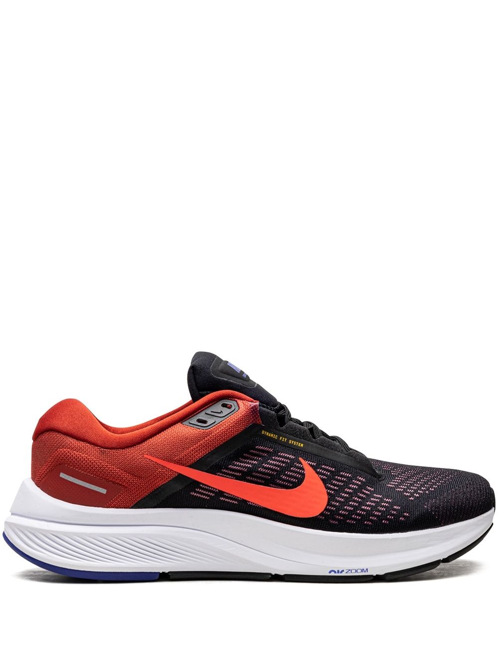 Nike Air Zoom Structure 24 Low-top Sneakers In Black/cinnabar/concord/bright Crimson
