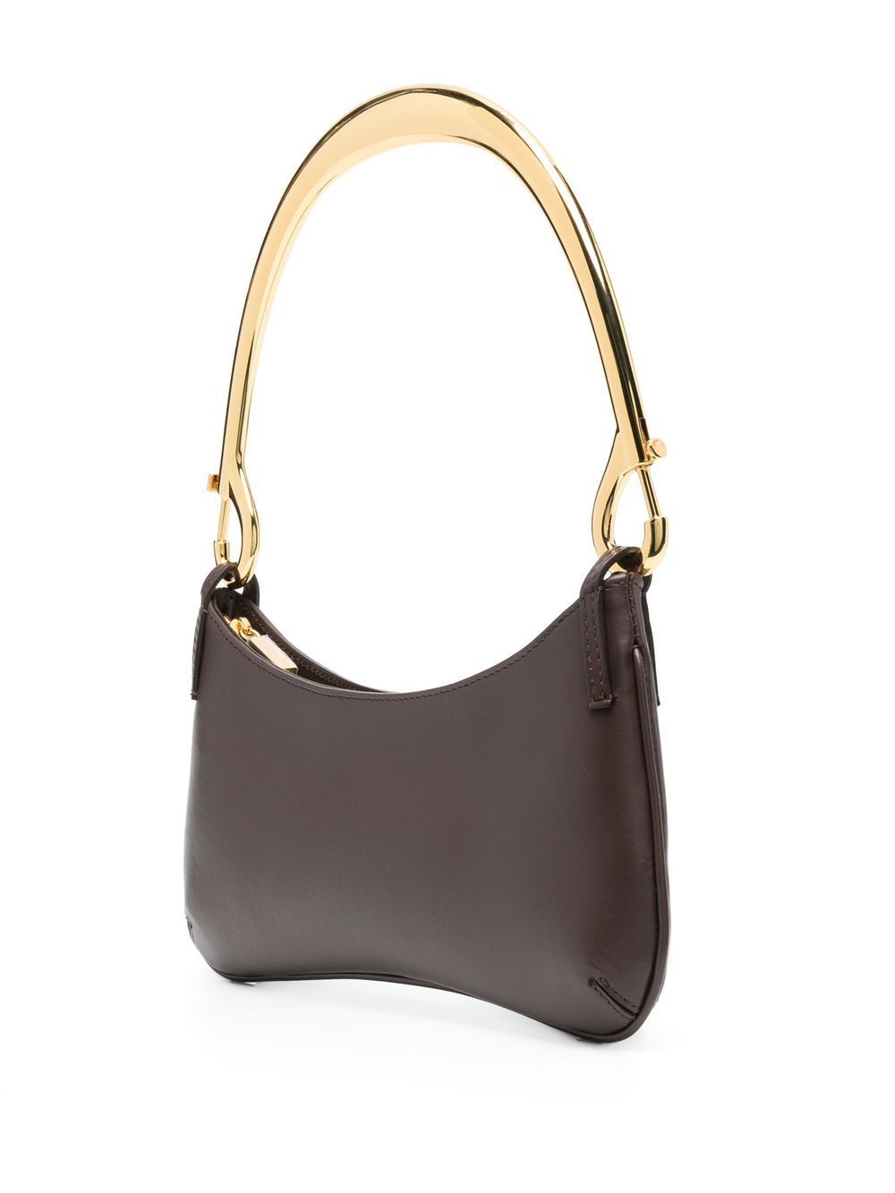 Jacquemus Le Bisou Mousqueton Leather Shoulder Bag - Chocolate