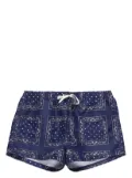 Jacquemus graphic-print swim shorts - Blue
