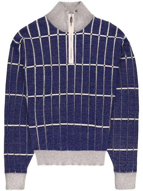 Jacquemus checkered knit jumper