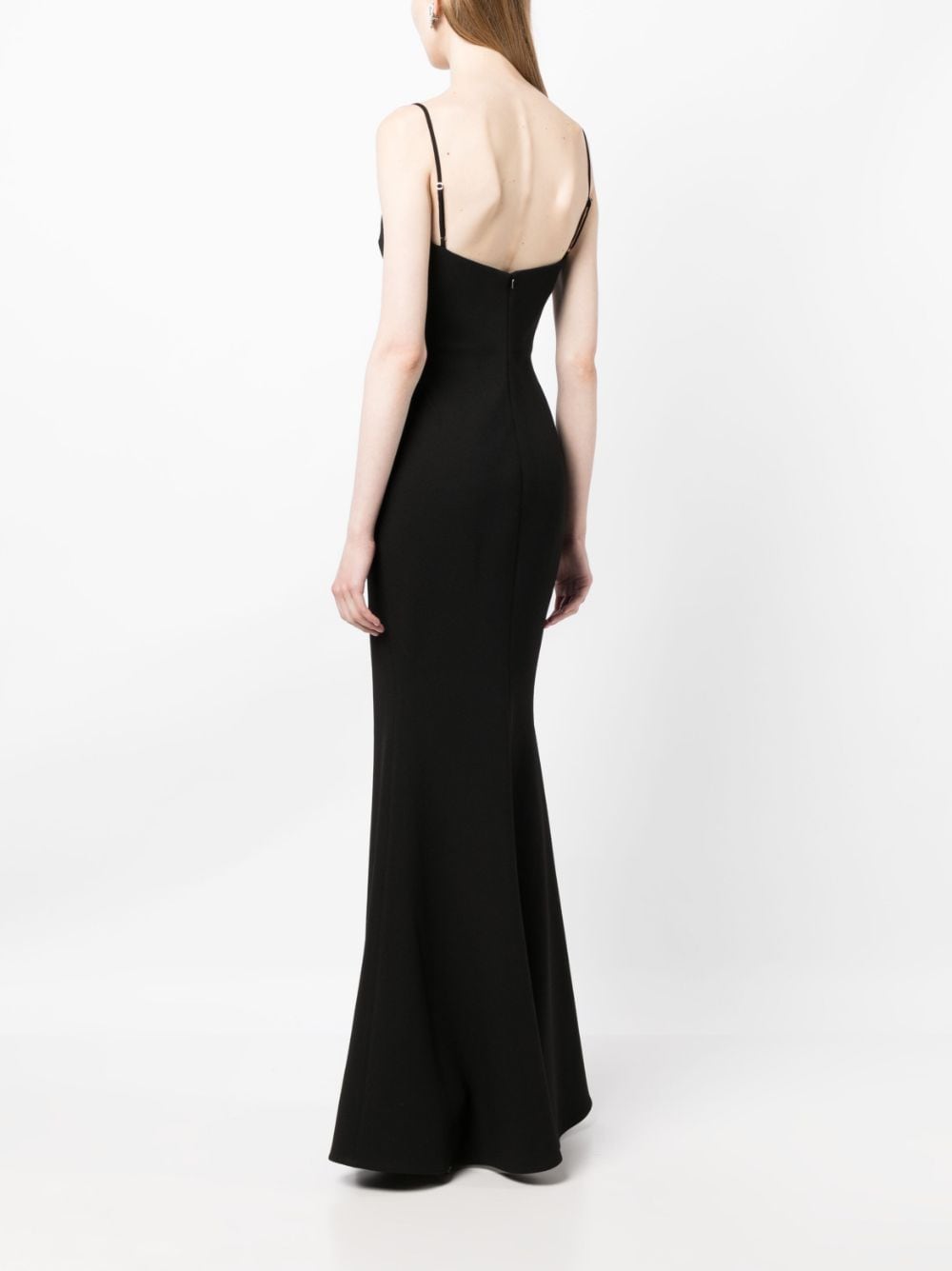 Shop Rachel Gilbert Loren Sweetheart-neck Gown Dress In Black