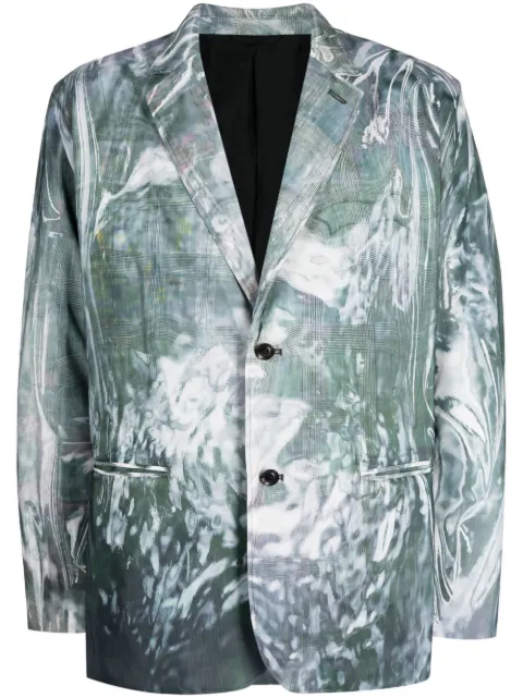 Doublet Blazer met abstracte print