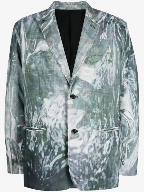 Doublet blazer con estampado abstracto