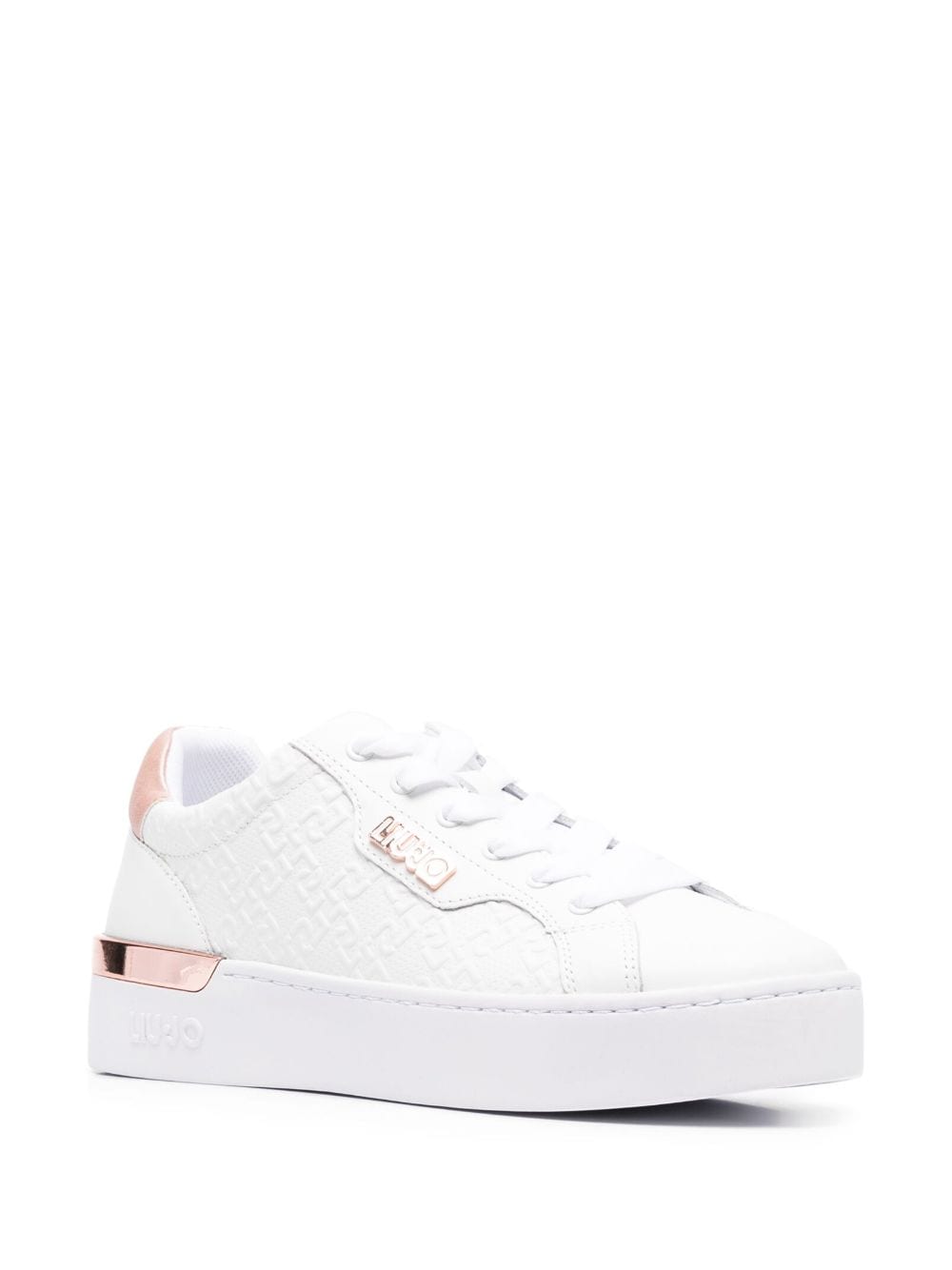 LIU JO Sneakers met logoplakkaat - Wit