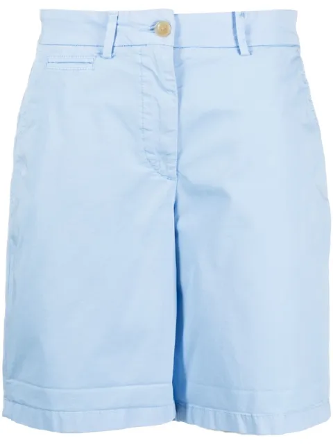 Tommy Hilfiger embroidered-logo cotton-lyocell-blend shorts