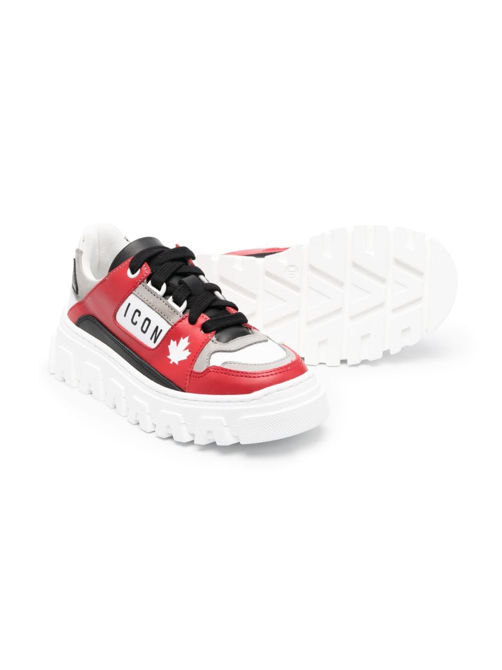 Dsquared2 Kids Sneakers met contrastvlak - Rood