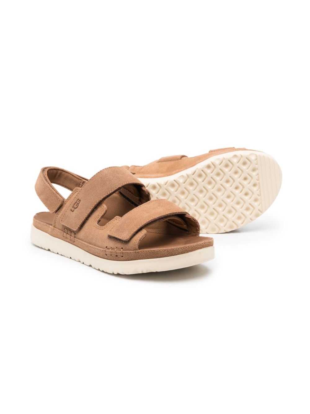 UGG Kids Slingback sandalen met logo - Bruin