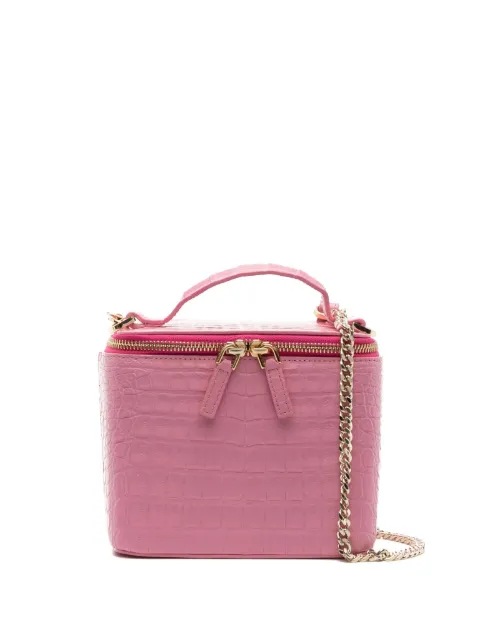 Maria Oliver crocodile-embossed zipped tote bag