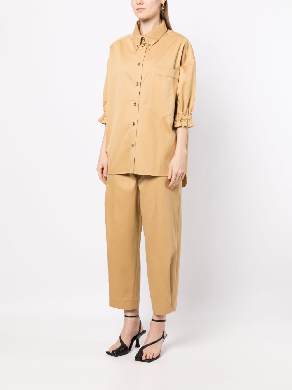 Prune Goldschmidt half-length Sleeved Shirt | Neutrals | FARFETCH UK