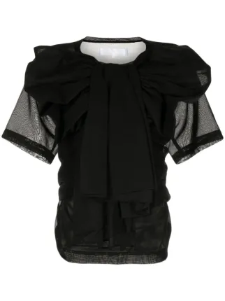 Comme Des Garçons TAO セミシアー ブラウス | ブラック | FARFETCH JP