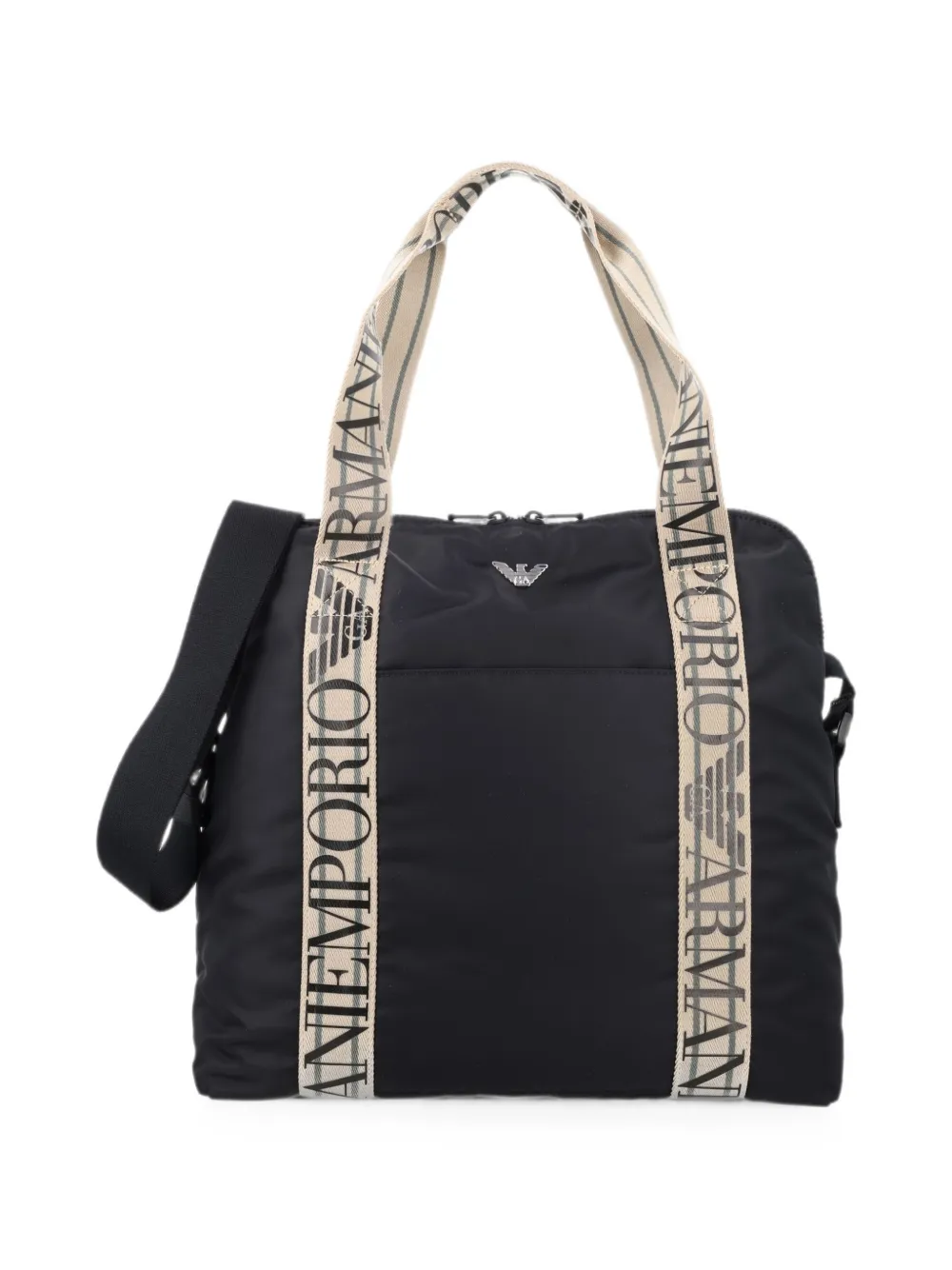 Emporio Armani Kids logo-tape changing bag - Schwarz