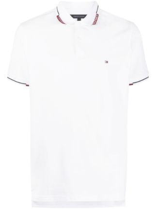 Tommy Hilfiger signature-logo Cotton Polo Shirt - Farfetch