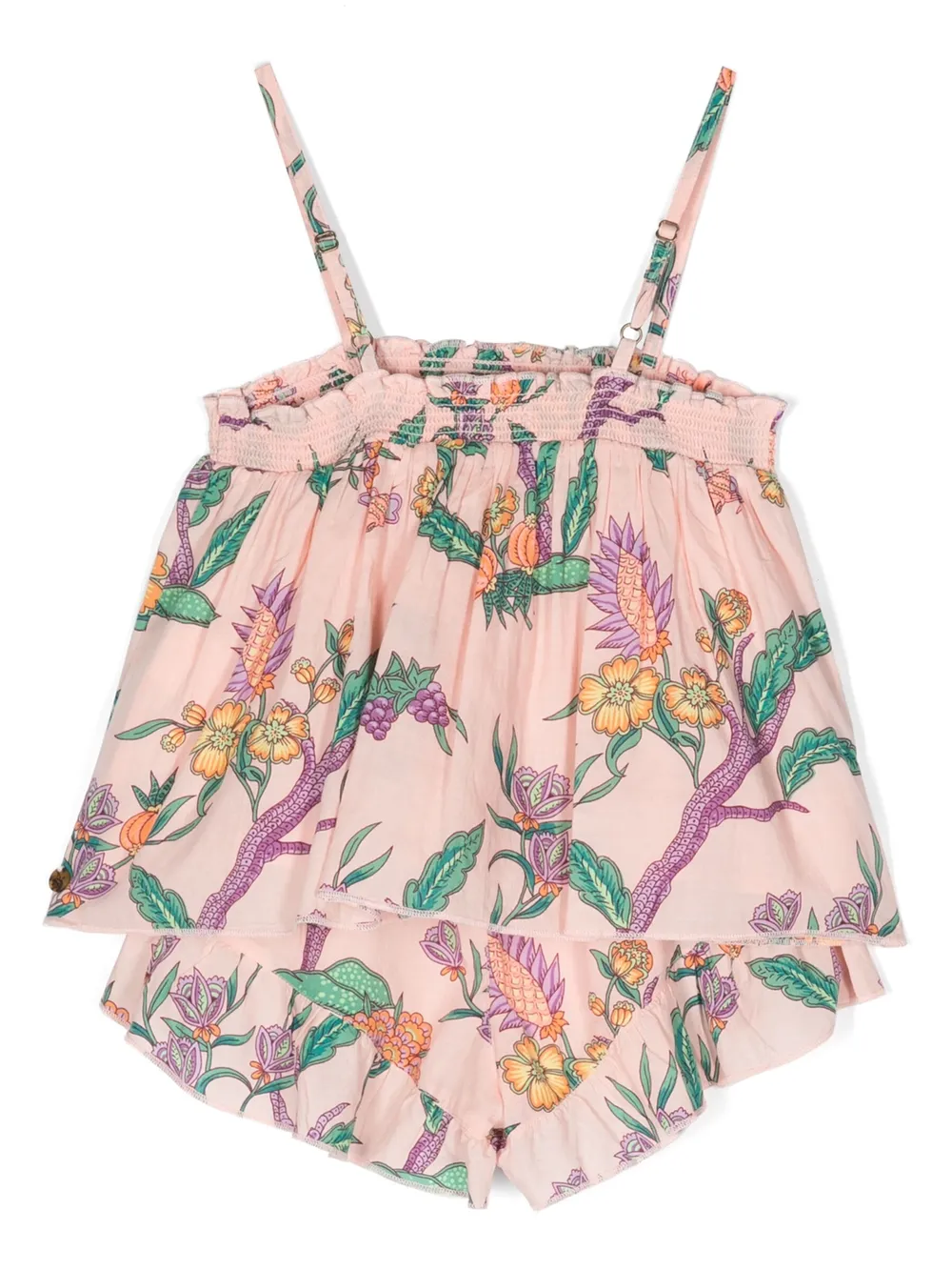 Scotch & Soda Playsuit met bloemenprint - Roze