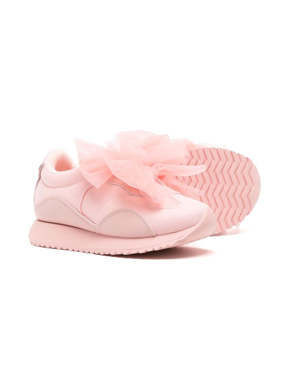 Shop Jnby By Jnby Bow-detail Low-top Sneakers In Pink