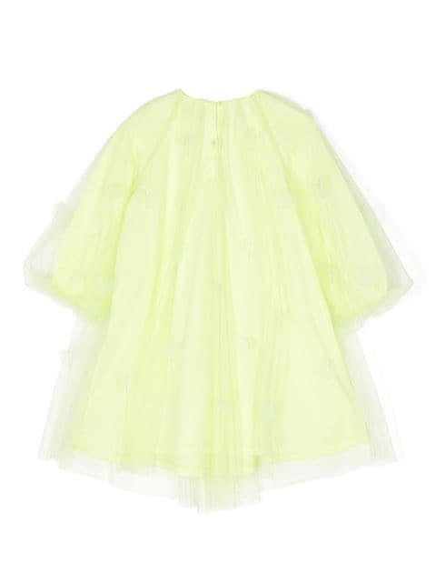 heart-motif tulle dress