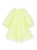 jnby by JNBY heart-motif tulle dress - Yellow
