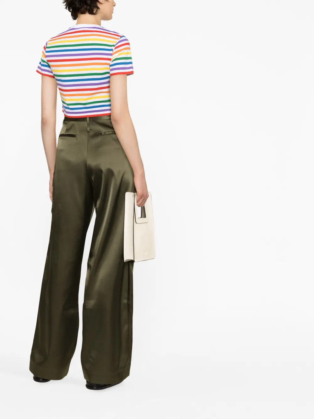 striped cropped T-Shirt