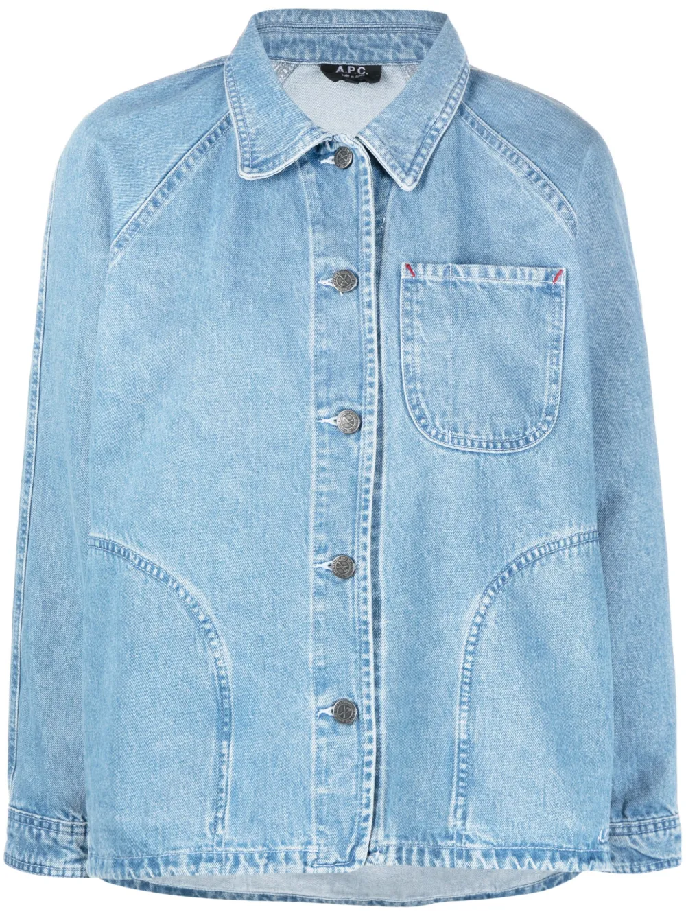 A.P.C. raglansleeve Denim Jacket Farfetch