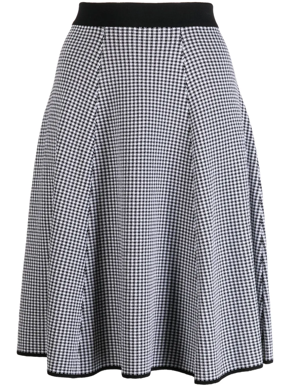 Image 1 of Rochas houndstooth pleated skirt