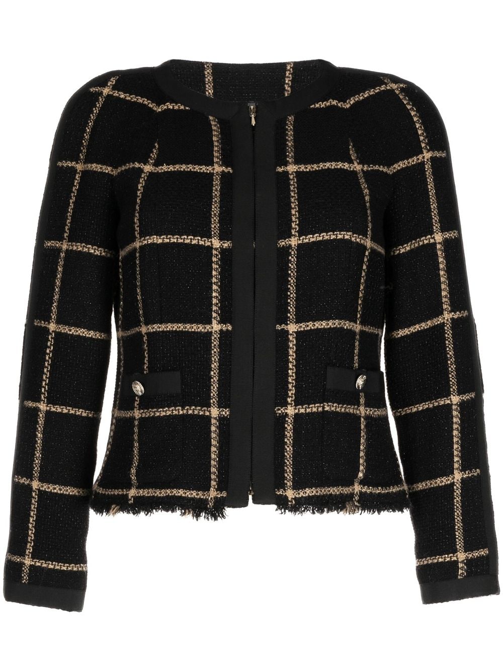 Chanel Pre Owned Button-Up Tweed Jacket - ShopStyle