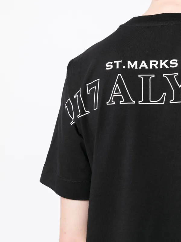 1017 ALYX 9SM graphic-print T-shirt | Black | FARFETCH PL