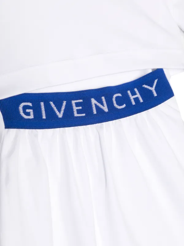 Givenchy Kids logo-print short-sleeved Maxi Dress | White