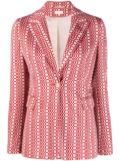 LIU JO geometric pattern-print blazer - Pink