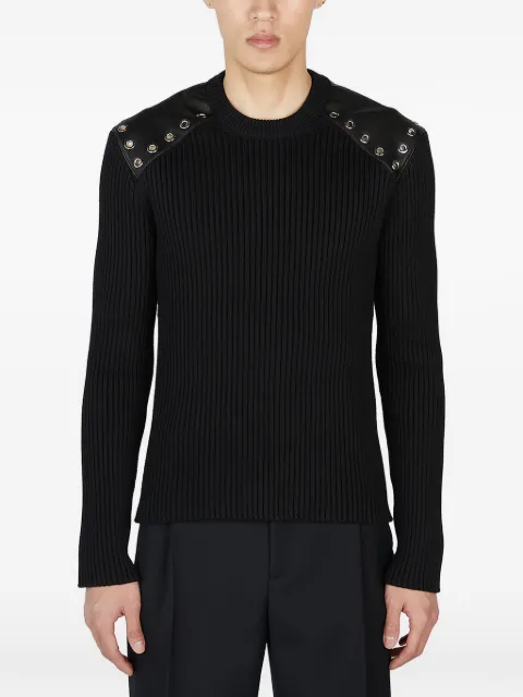 Alexander McQueen stud-detail knitted sweater