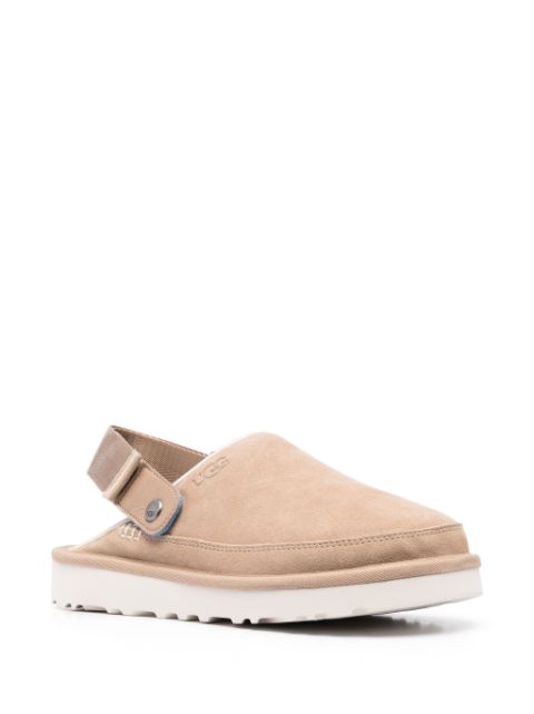 Goldencoast suede clogs