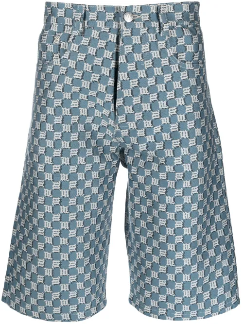 Short en jean à logo imprimé - MISBHV - Modalova