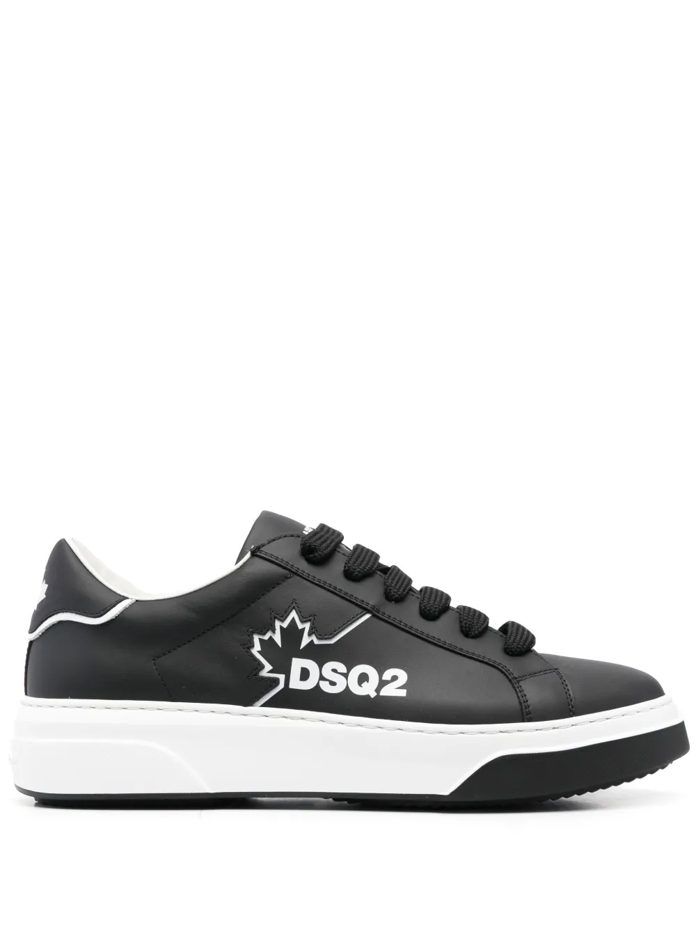 Shop Dsquared2 Bumper Logo-print Sneakers In Schwarz