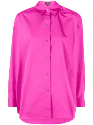 Bright pink 2024 button down shirt