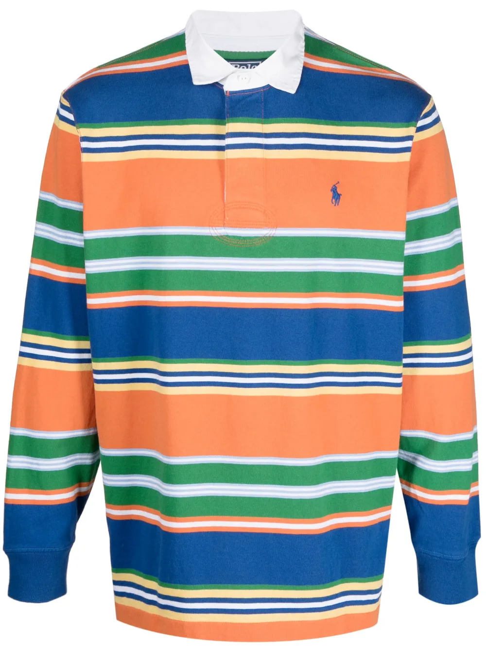 Polo Ralph Lauren Logo detail Striped Polo Shirt Farfetch polo-ralph-lauren-logo-detail-striped-polo-shirt-farfetch