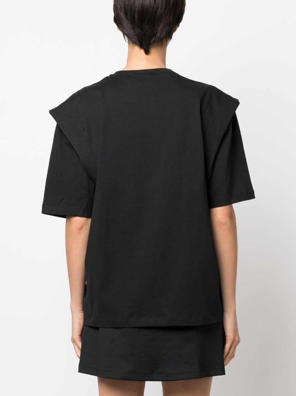 Shop Adidas Originals Cap-sleeve Logo-print T-shirt In Black