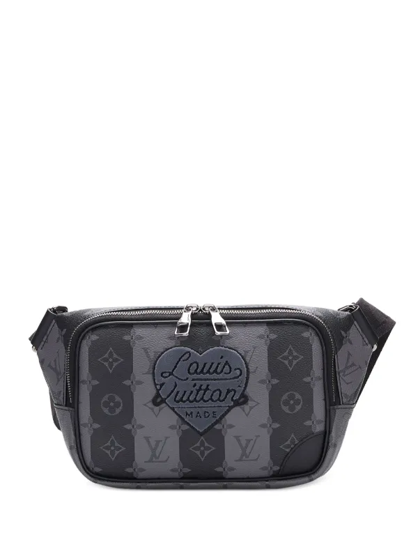 Louis vuitton black fanny pack sale