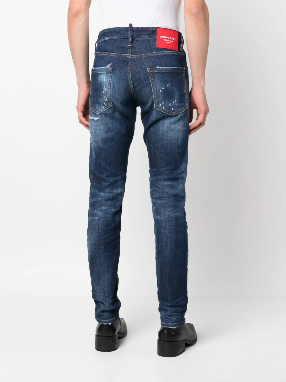 Dsquared2 Distressed slim-fit Denim Jeans - Farfetch